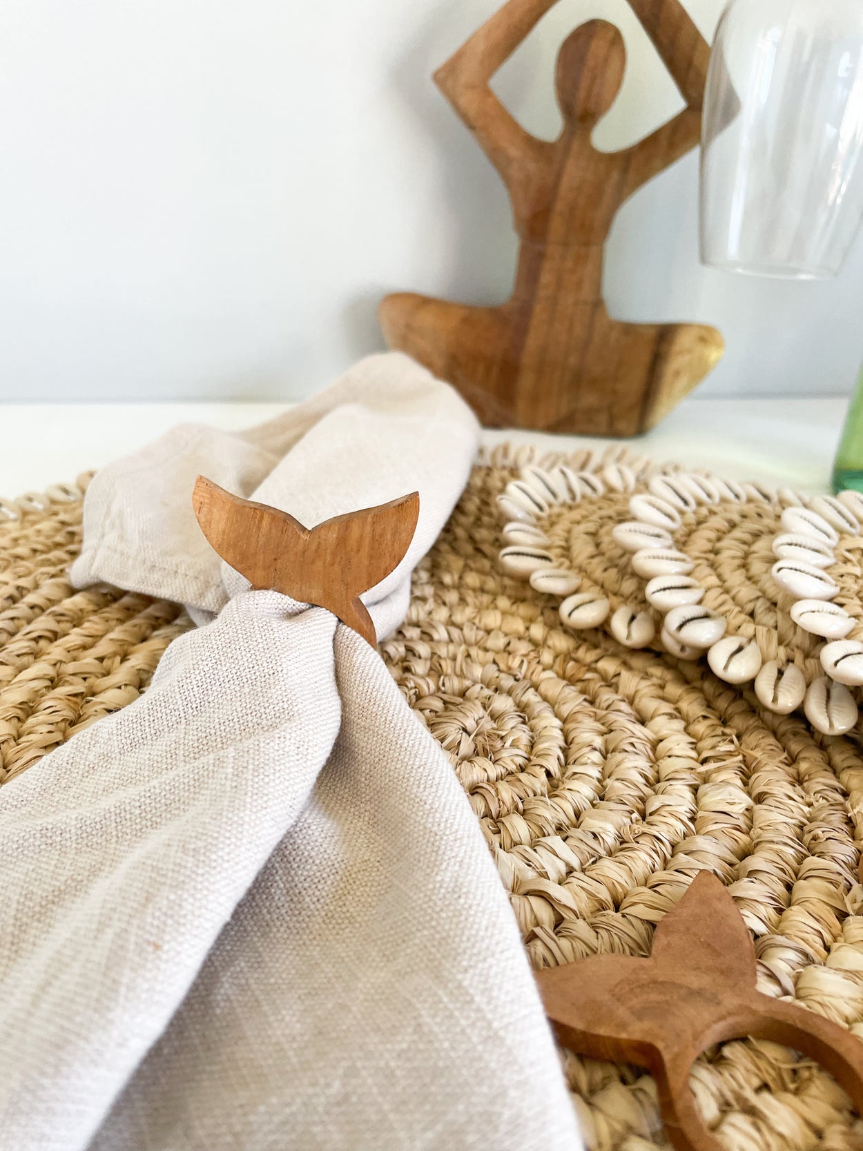 Napkin ring - Whale Tail | Coastal Boho Homewares and Decor