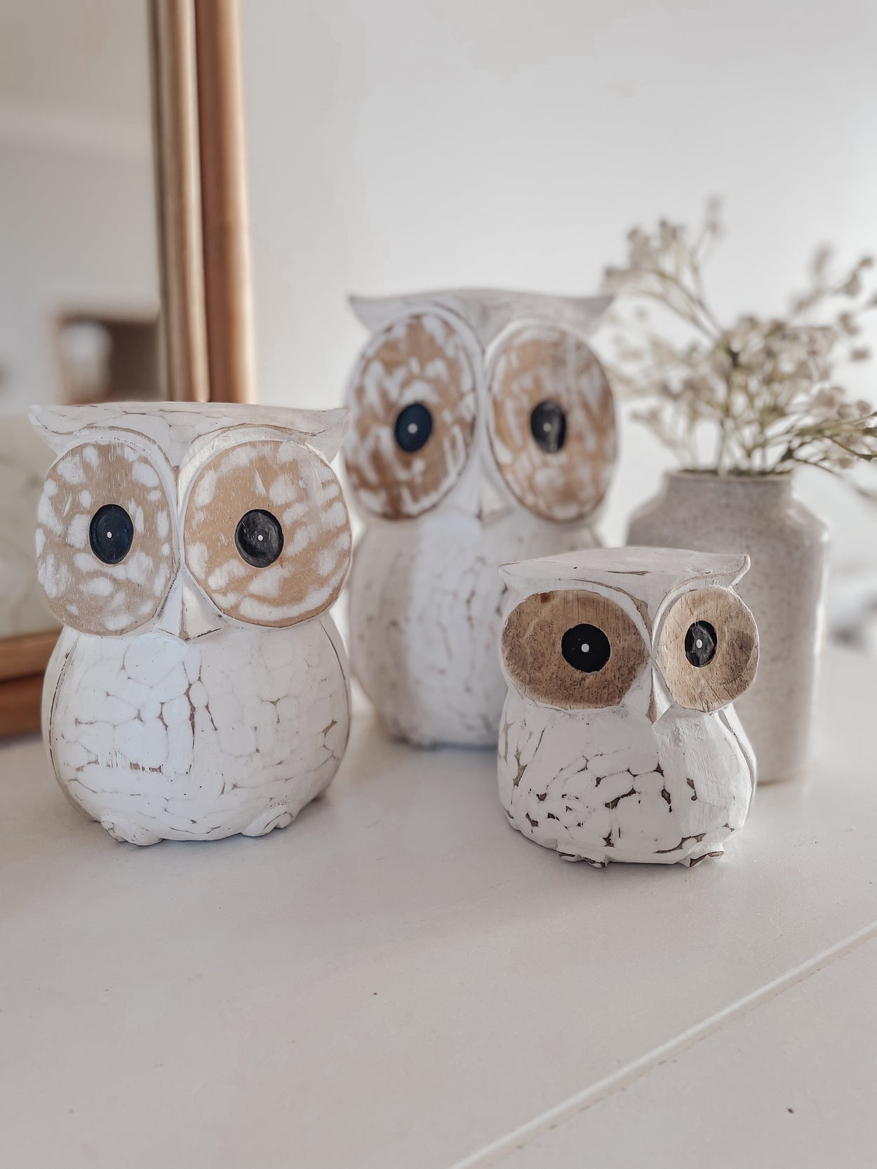 Wooden owl | Coastal Boho Homewares and Decor
