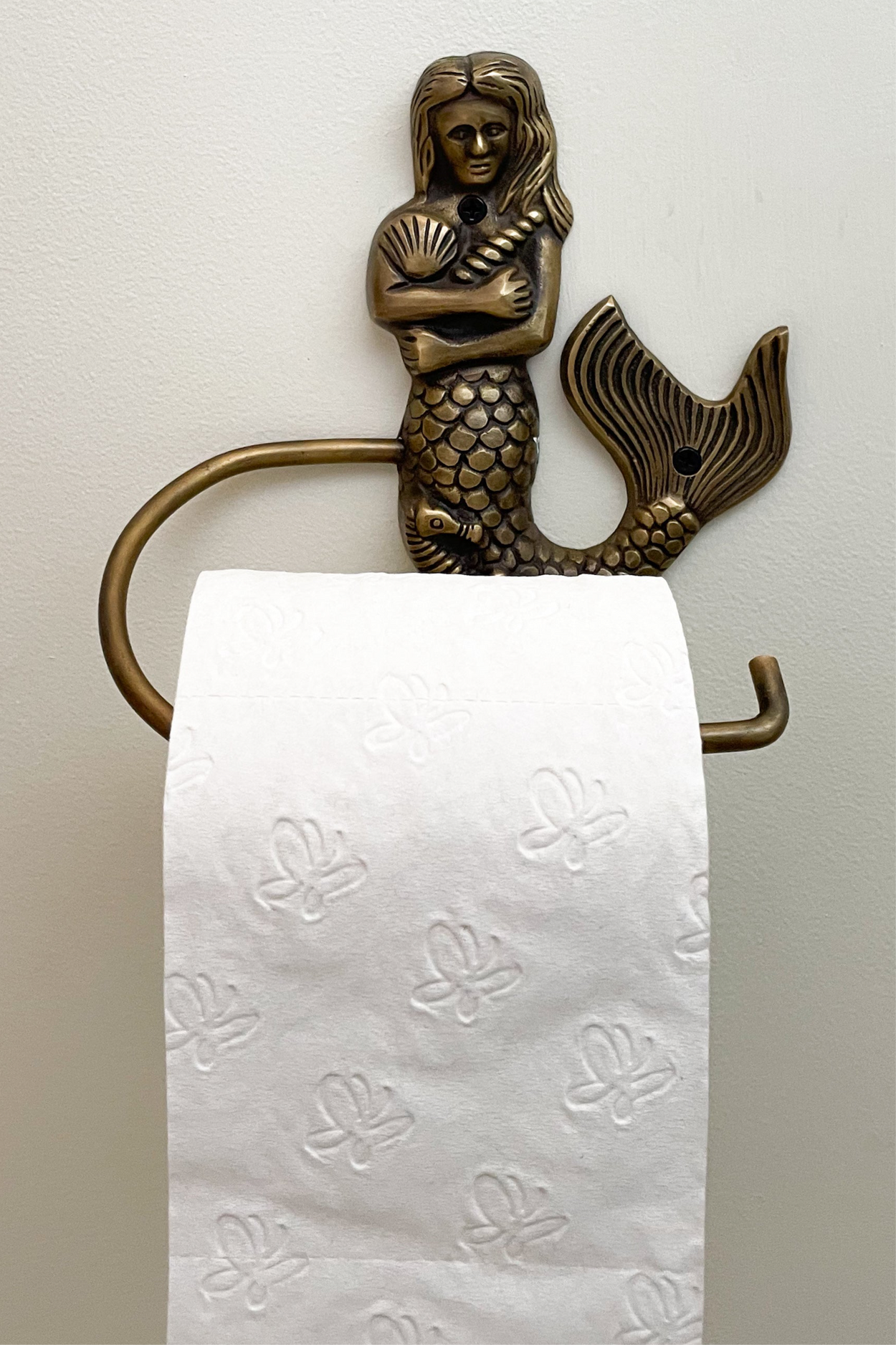 Mermaid toilet roll or hand towel holder