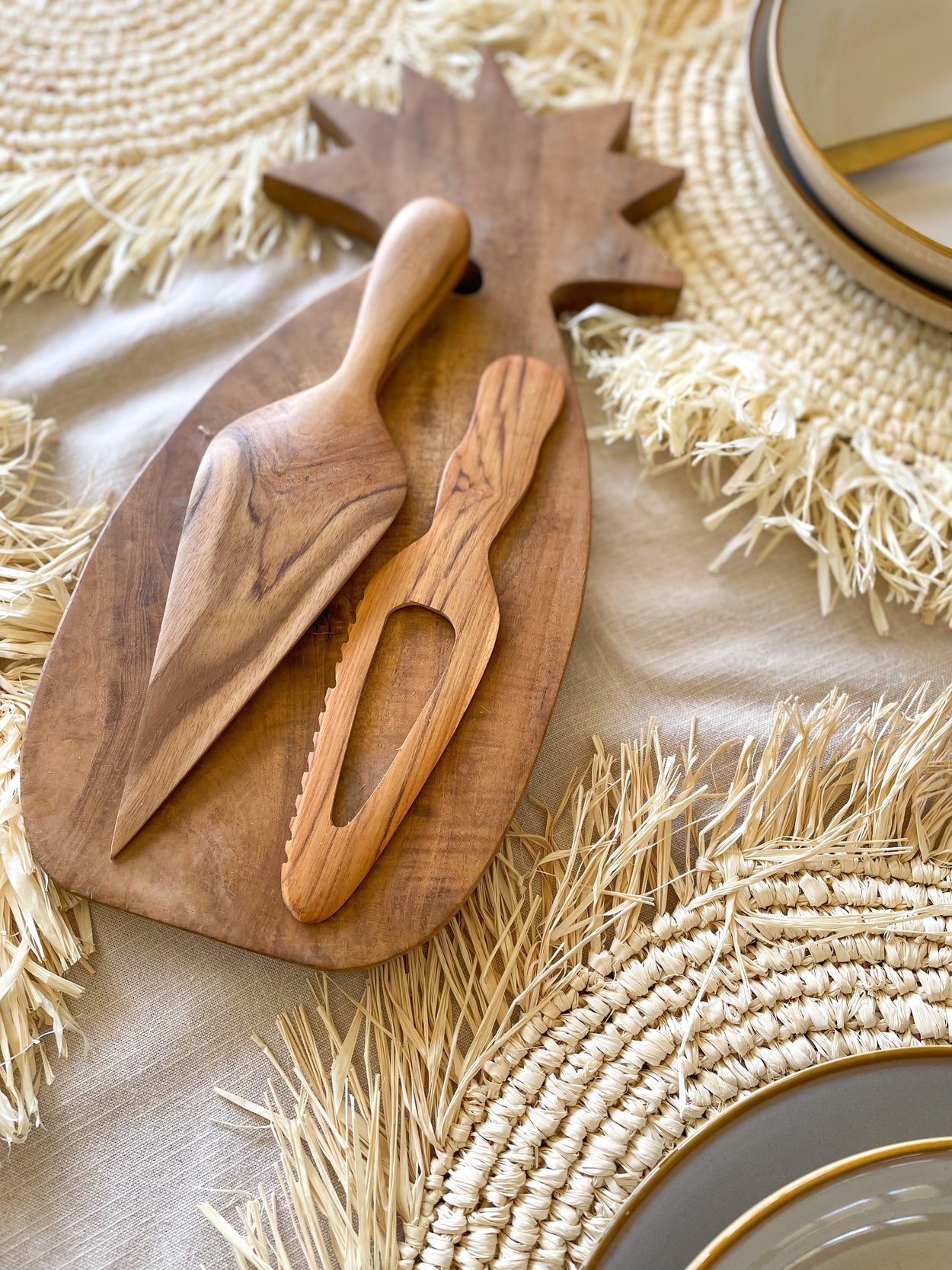 Teak cooking & serving utensils
