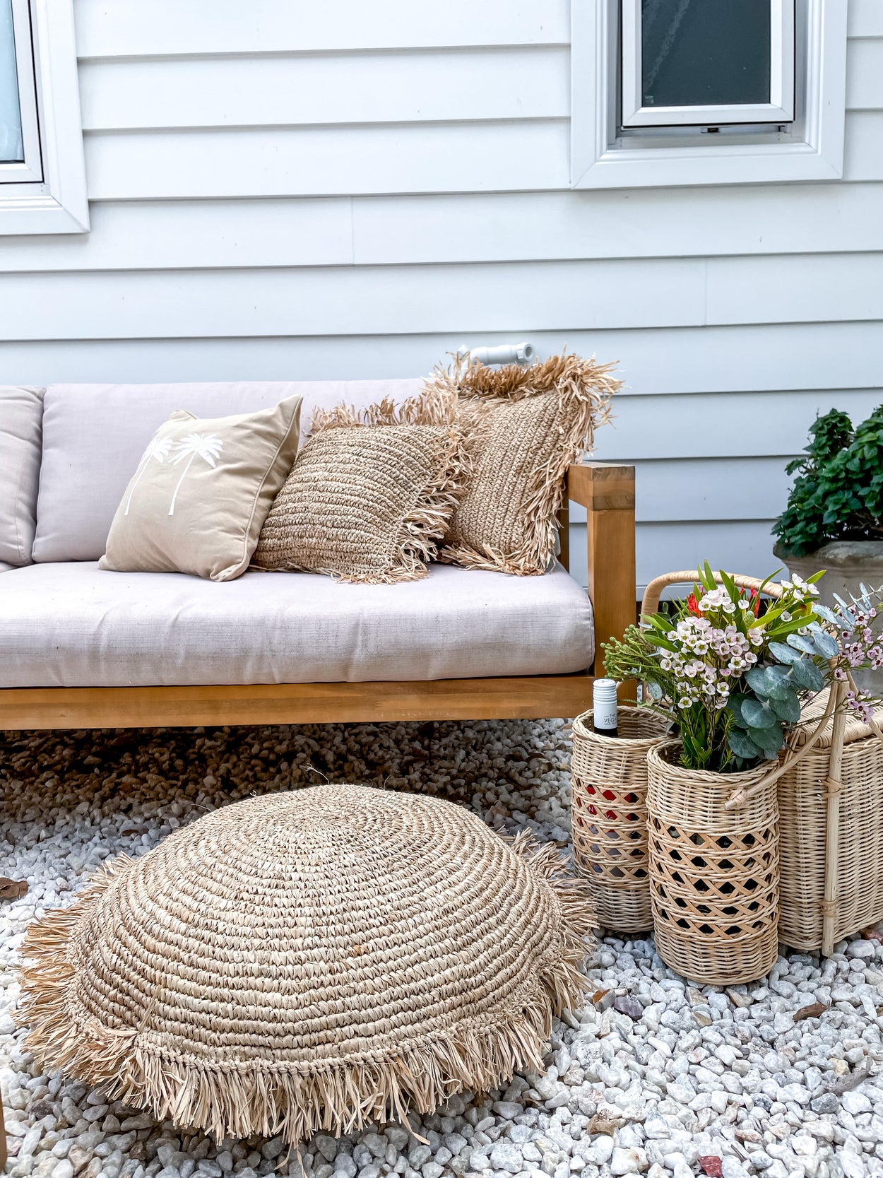 Raffia Cushions covers