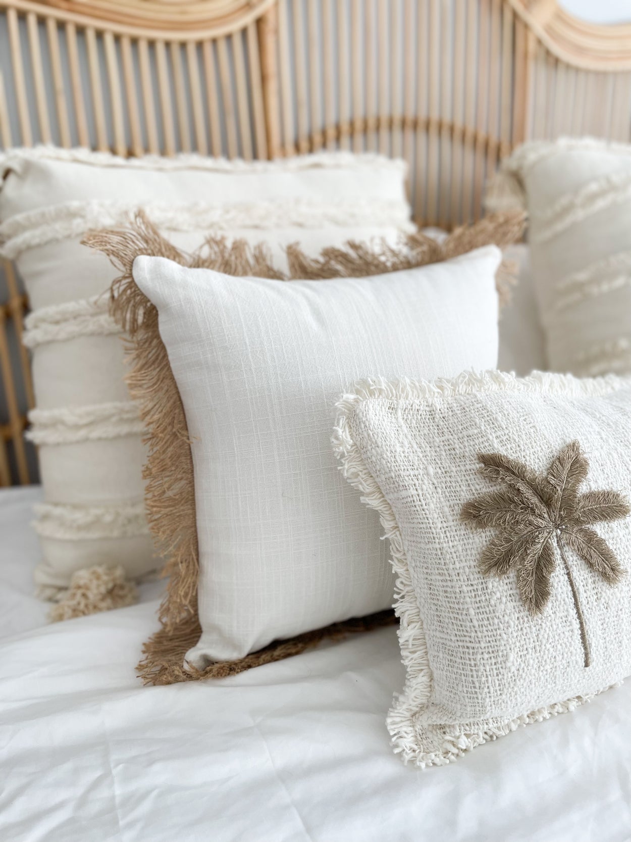Cotton palm tree cushion