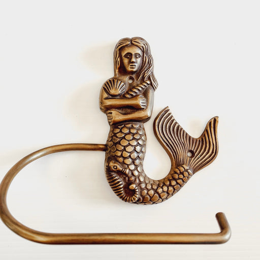 Mermaid toilet roll or hand towel holder