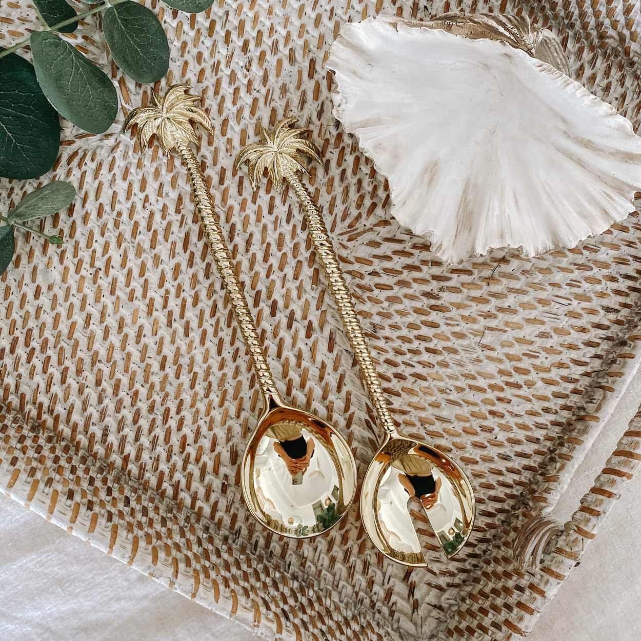 Palm Tree Salad Server Set