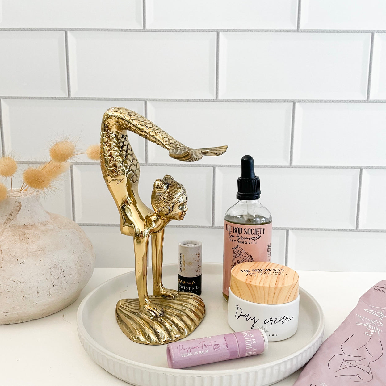 Lola brass mermaid