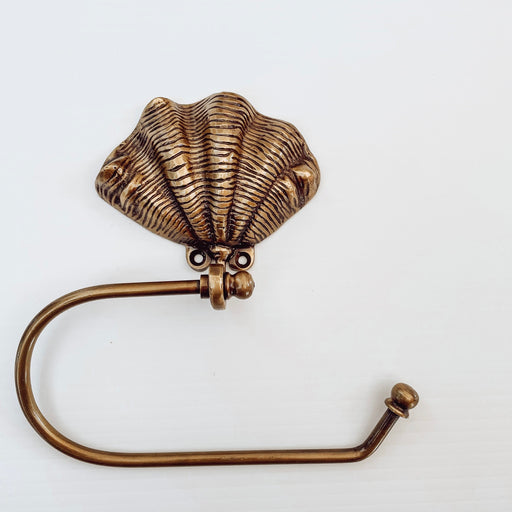 Shell toilet roll or hand towel holder