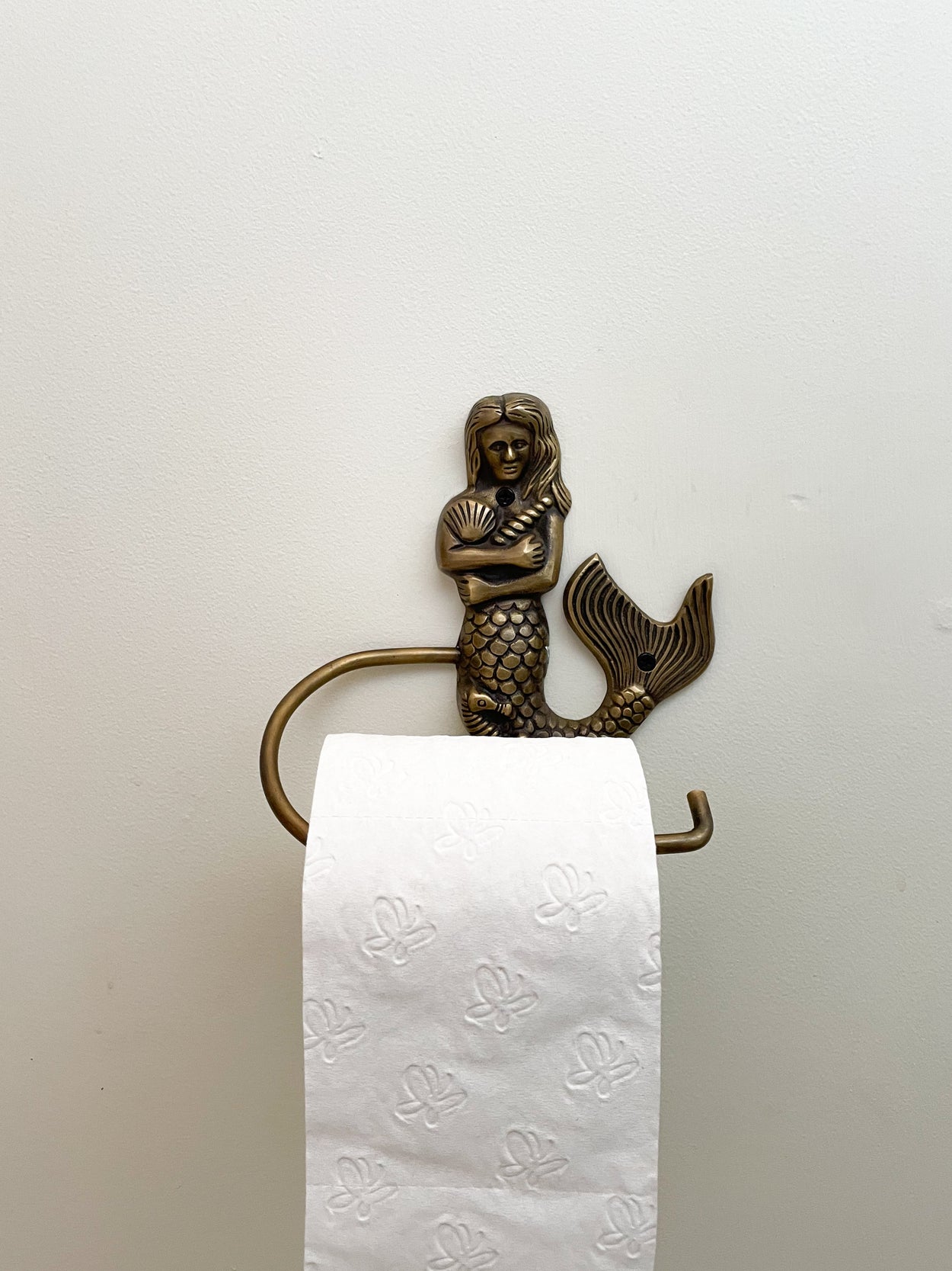 Mermaid toilet roll or hand towel holder