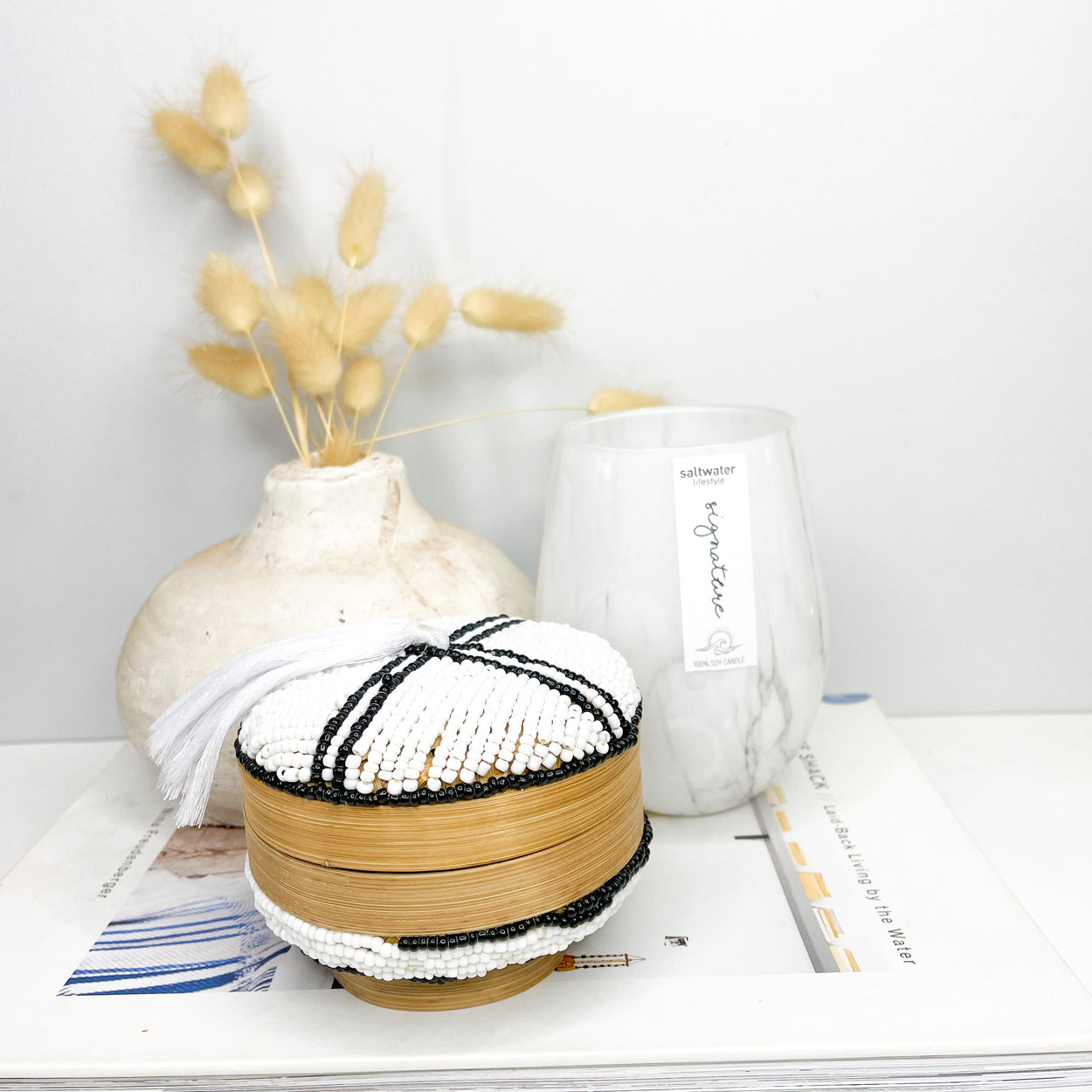 Beaded Trinket Box