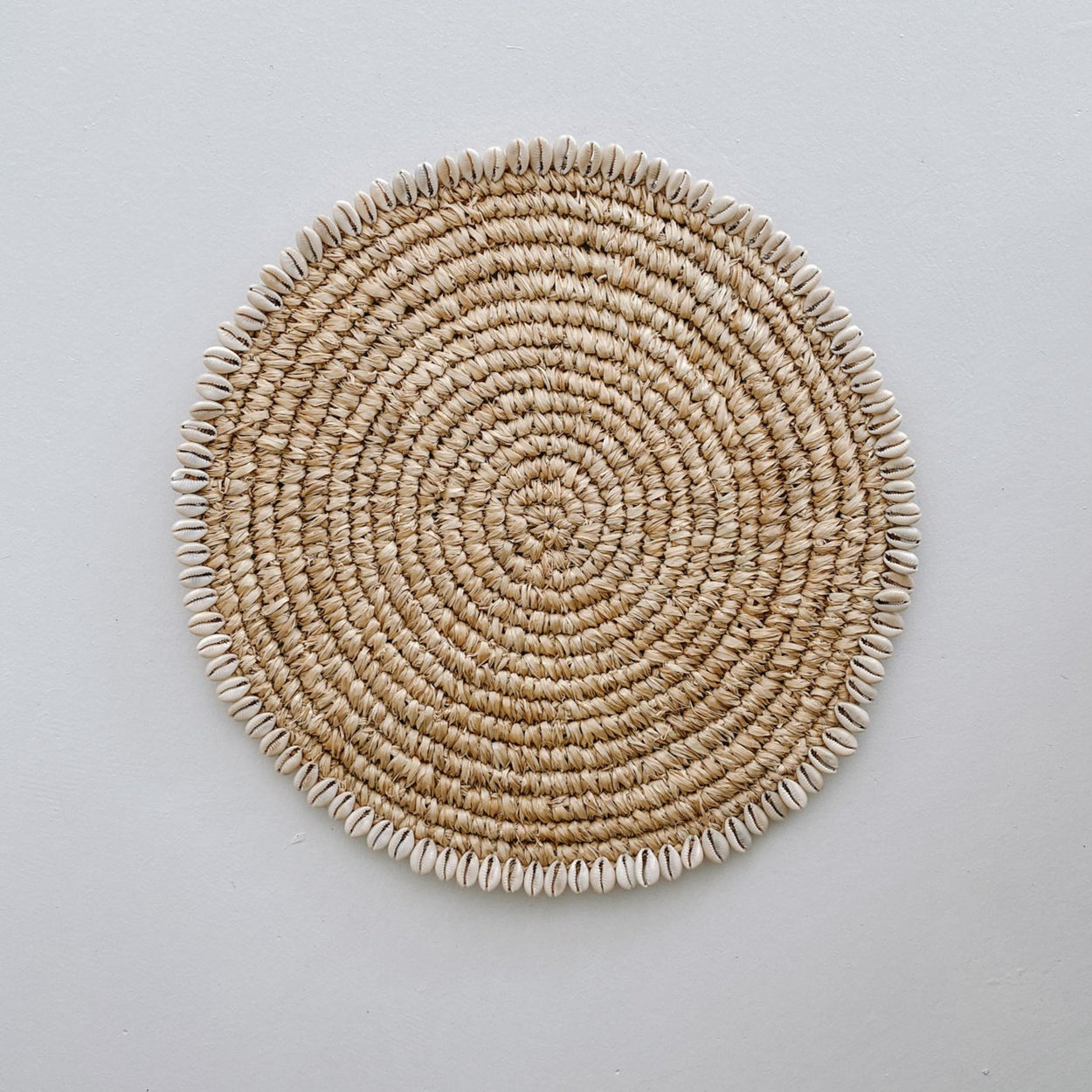 Cowrie Shell Raffia Placemat