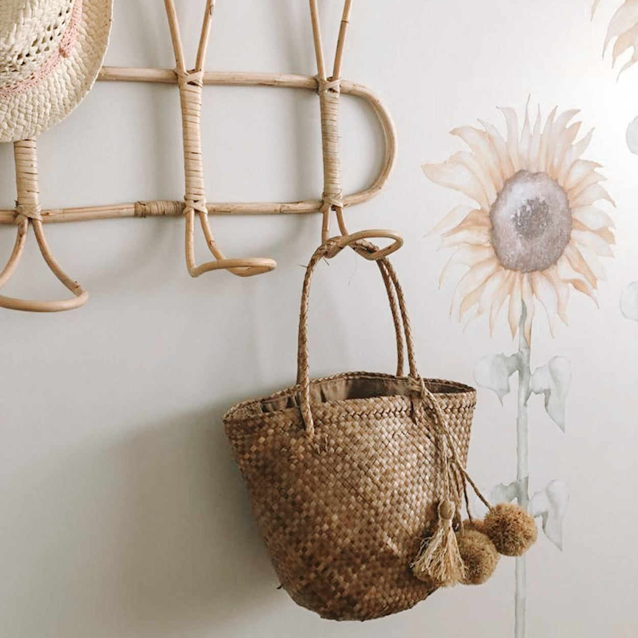 Girls Seagrass Basket