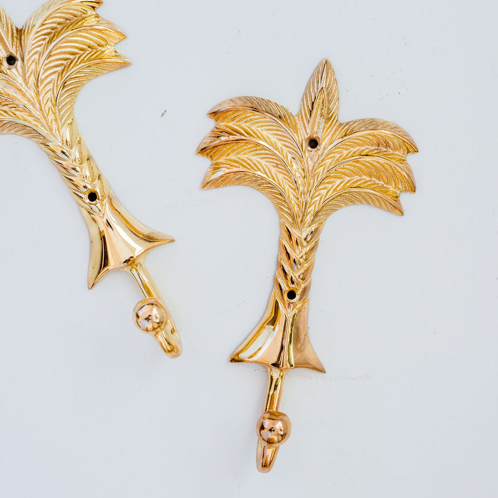 Gold Palm Tree Hooks