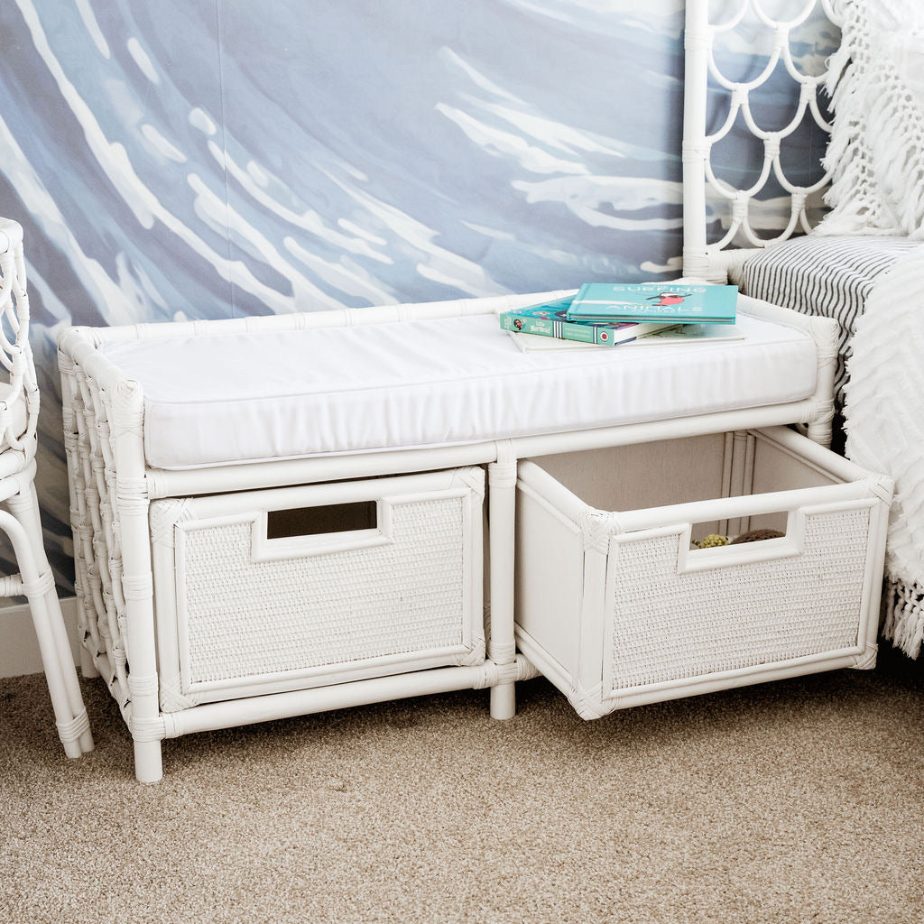 Sirena Kids Bench Seat in White