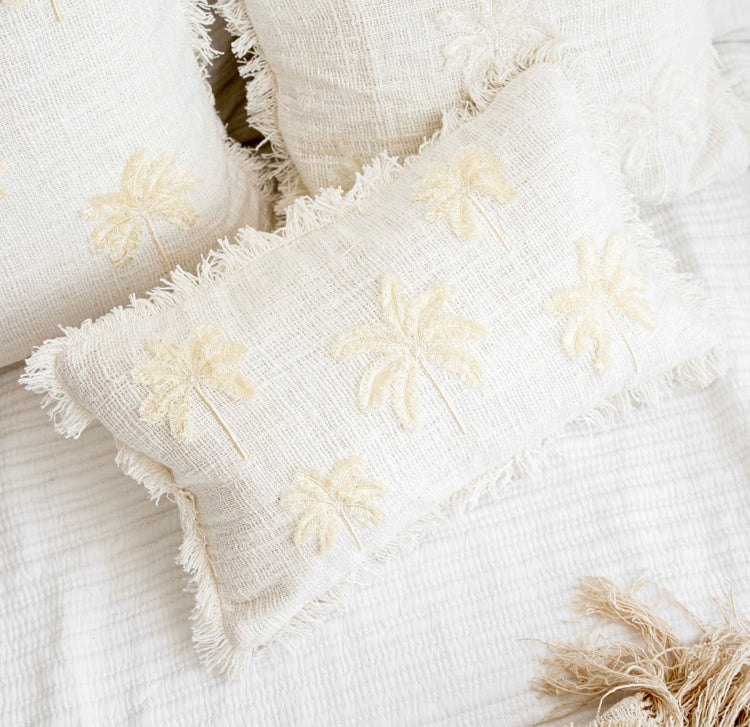 Cotton palm tree cushion