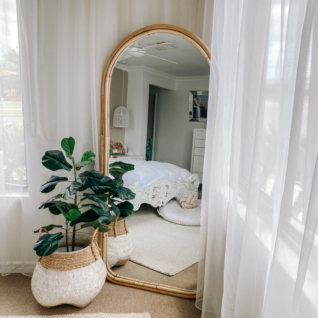 Archie Mirrors Large | Coastal Boho Mirror and Homewares