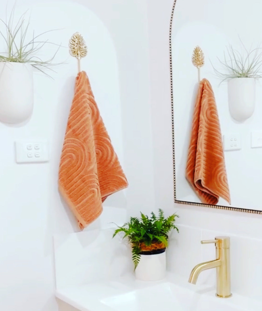 Monstera brass hook