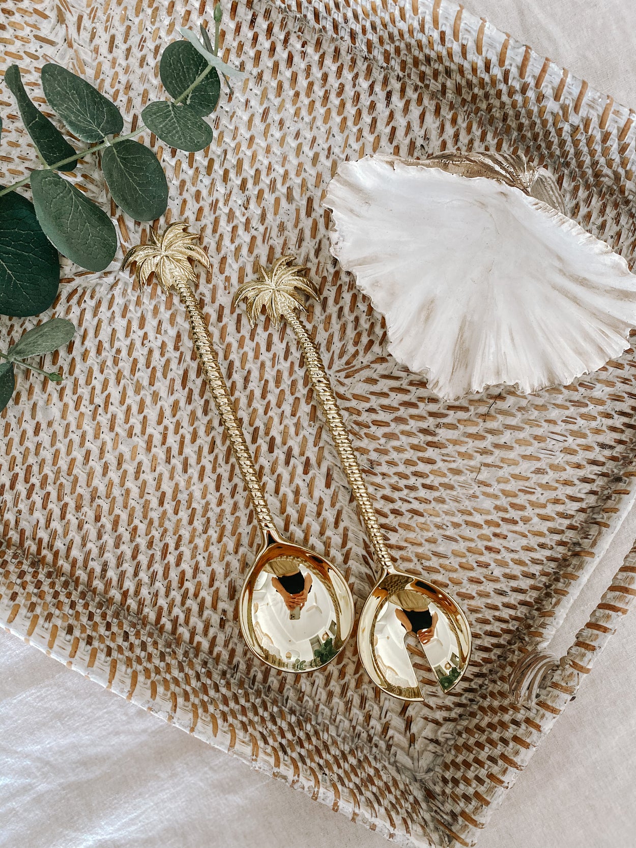 Palm Tree Salad Server Set