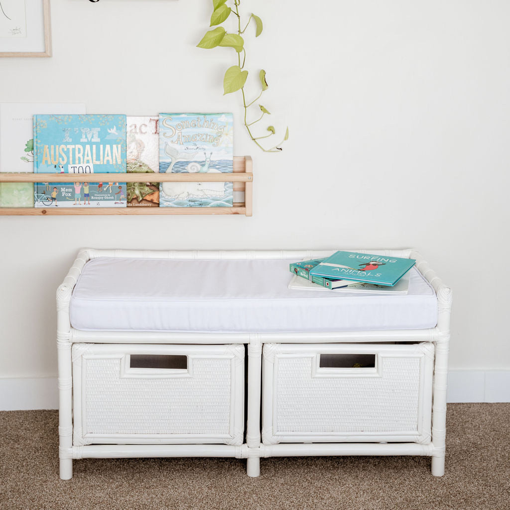Sirena Kids Bench Seat in White