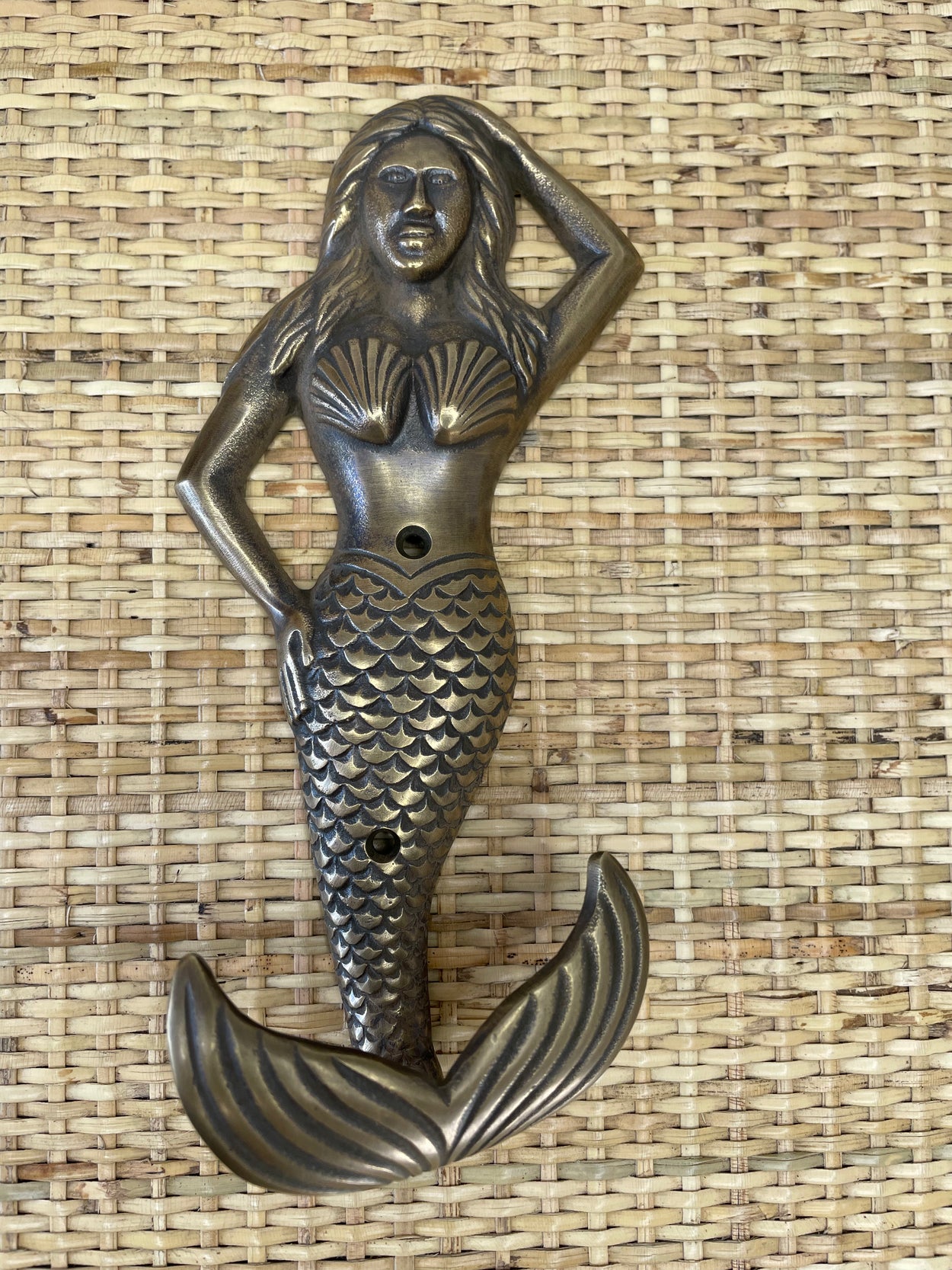 Brass Mermaid Hooks