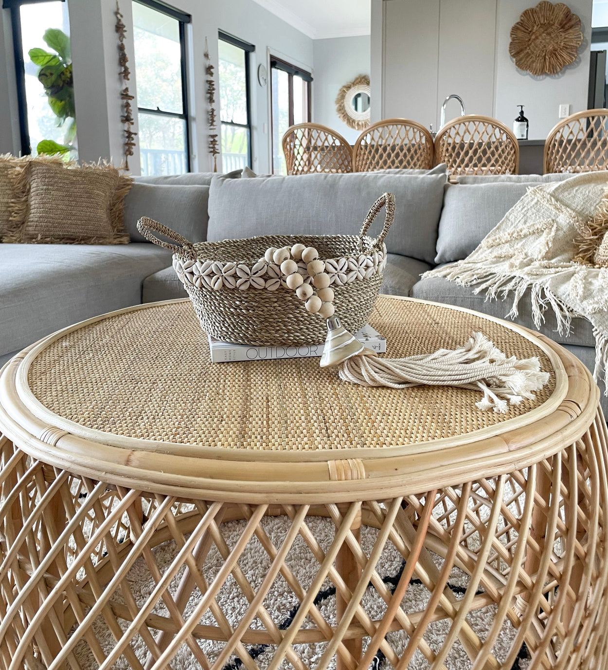 Miller Rattan Coffee Table