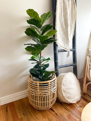 Lotus Planter | Handmade rattan planter