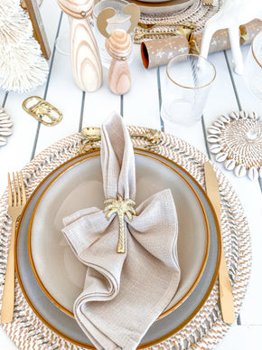 Shell Rattan  Coasters