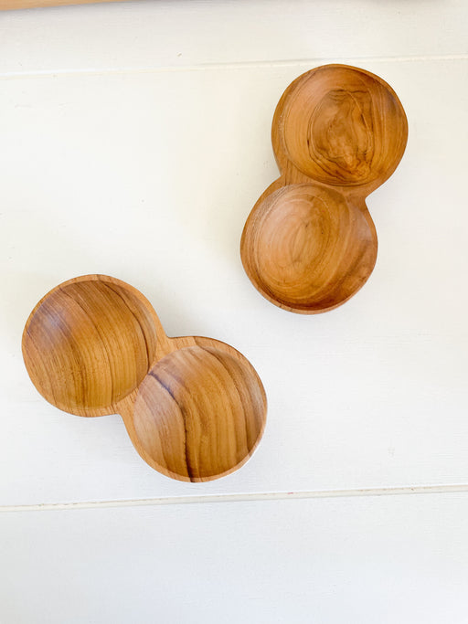 Teak pinch pot