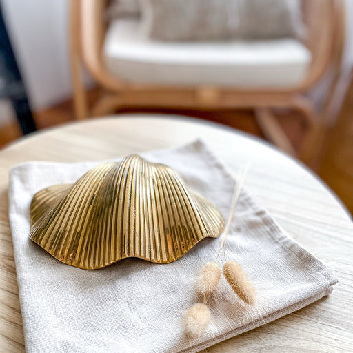 Brass Clam Shell Decor