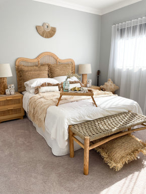 Indi cotton throw | Boho and coastal home decor