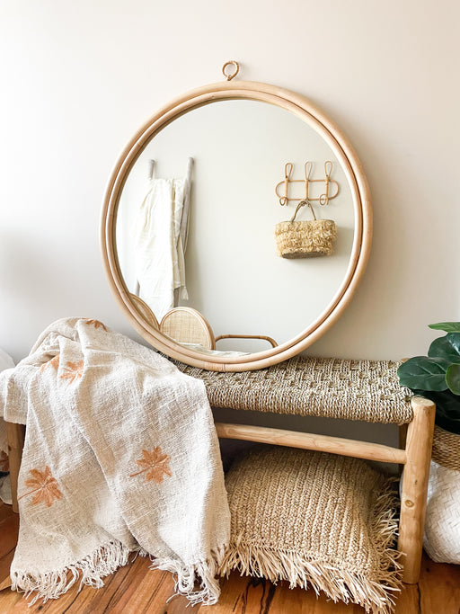 Luna Rattan Mirror