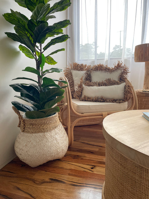 Raffia fringe cushion covers | Coastal Boho Homewares and Decor