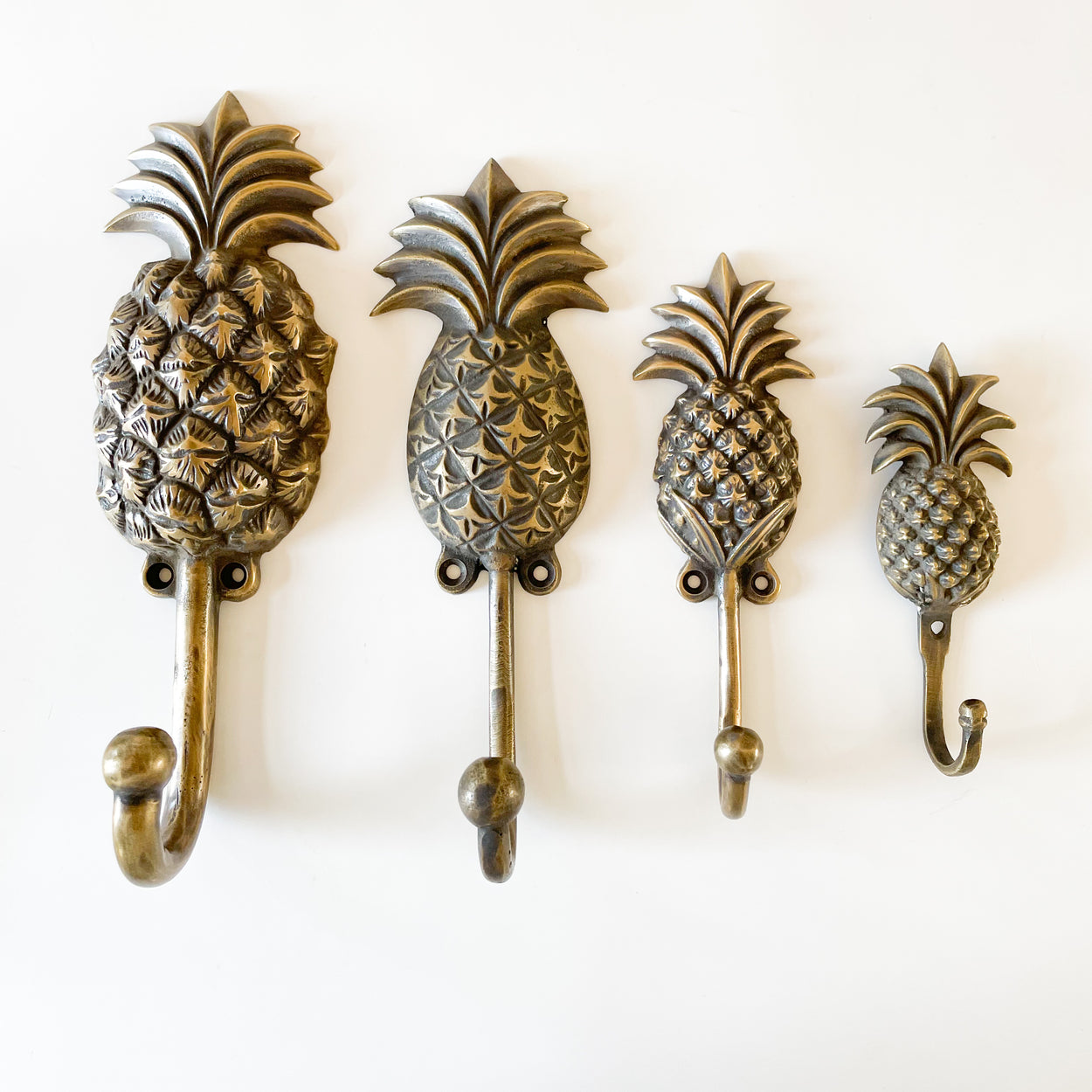 Pineapple Brass Hooks