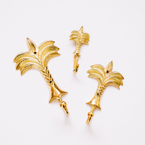 Gold Palm Tree Hooks