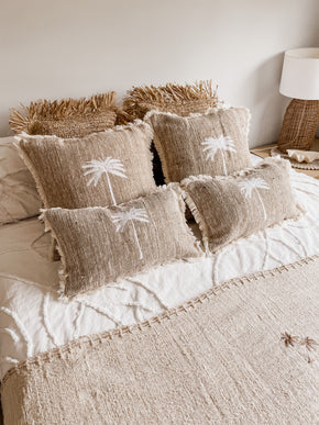Natural palm cushion