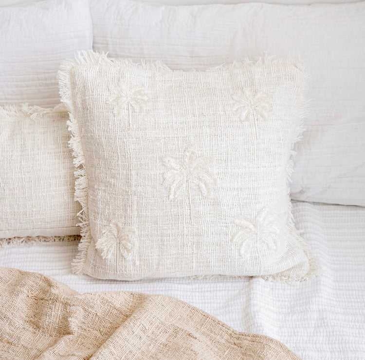 Cotton palm tree cushion
