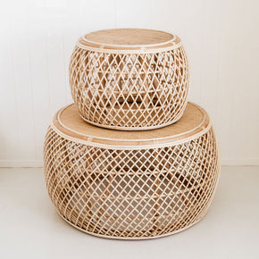 Miller Rattan Coffee Table